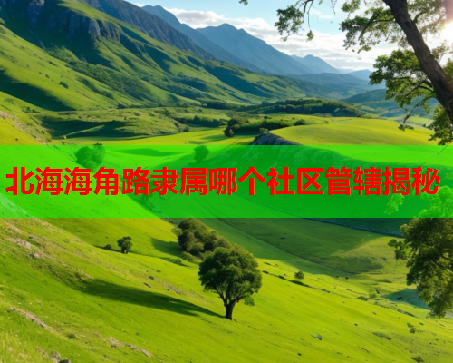 北海海角路隶属哪个社区管辖揭秘